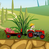 Игра Гонки на тракторах с поросятами