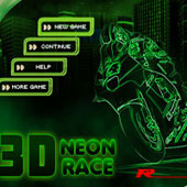 Игра Неоновые 3Д гонки 2 онлайн
