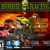 Игра Зомби гонки по кругу онлайн
