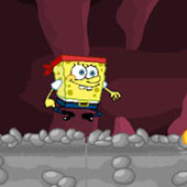 Игра Спанч Боб бродилкa: Прыжки в пещере онлайн