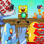Игра Спанч Боб стрелялка против рыб-зомби онлайн