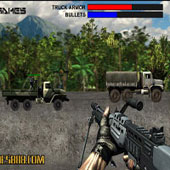 Игра Машины стрелялки: Погоня по джунглям