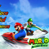 Игра Водные 3D гонки с Марио