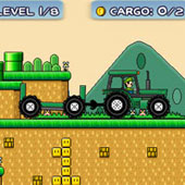 Игра Марио управляет трактором 3: Собираем монетки