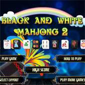 Игра Маджонг Черно-Белый онлайн