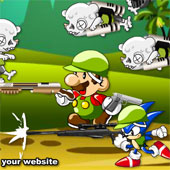 Игра Соник Икс вместе с Марио против Зомби