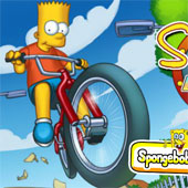 Игра Симпсоны: Велосипедное Ралли онлайн