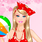 Игра Барби собирается на пляж онлайн