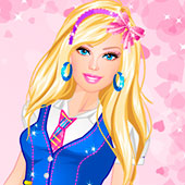 Игра Школьная одевалка Барби онлайн