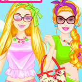 Игра Макияж для Барби и Элли онлайн