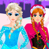 Игра Одевалки для Эльзы и Анны онлайн