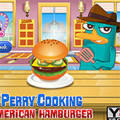 Игра Перри готовит гамбургер онлайн
