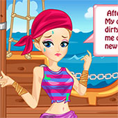 Игра Девушка на корабле онлайн