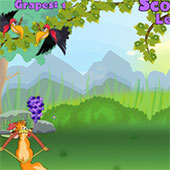 Игра Лиса сбивает птиц онлайн
