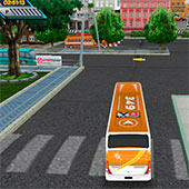 Игра Припаркуй автобус по правилам онлайн