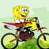 Игра Cпанч Боб догонялки на мотоцикле